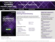 Tablet Screenshot of igamingpocketdirectory.com